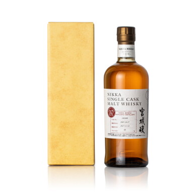 View full screen - View 1 of Lot 5070. 宮城峽Nikka Sendai Miyagikyo 10 Year Old Cask #102698 58.0 abv 2007 (1 BT70).