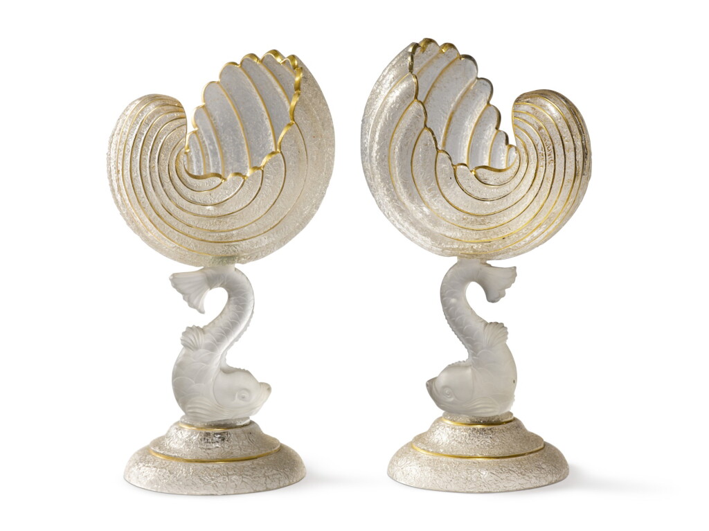 View full screen - View 1 of Lot 49. A Pair of Baccarat Comports, 20th Century.