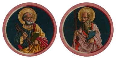 View full screen - View 1 of Lot 402. Saint Peter; Saint Paul.