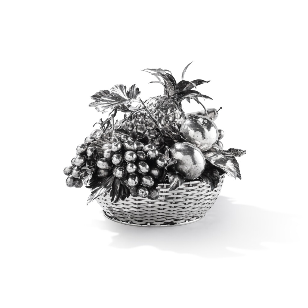 View full screen - View 1 of Lot 130. An Italian silver fruit basket, by Mario Buccellati, 20th century.