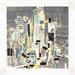 Wu Guanzhong 吳冠中 | Night of Hong Kong 香港之夜