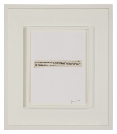 View full screen - View 1 of Lot 10. Untitled (Study for Joke Painting).