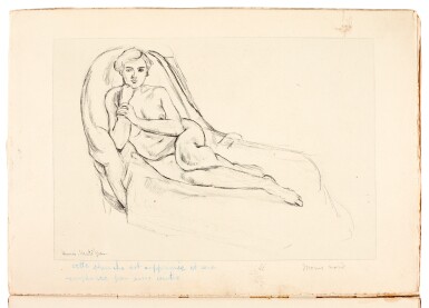 View full screen - View 1 of Lot 136. Matisse, Cinquante dessins, Paris, 1920, 2 copies, original wrappers, one copy inscribed to Jacquemin.