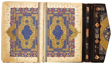 View full screen - View 1 of Lot 30. 'ABD AL-RAHMAN JAMI (D.1492), SILSILAT AL-DHAHAB, FROM THE HAFT AWRANG, SIGNED BY MUHAMMAD AL-QAWAM AL-SHIRAZI, PERSIA, SAFAVID, SECOND HALF 16TH CENTURY.