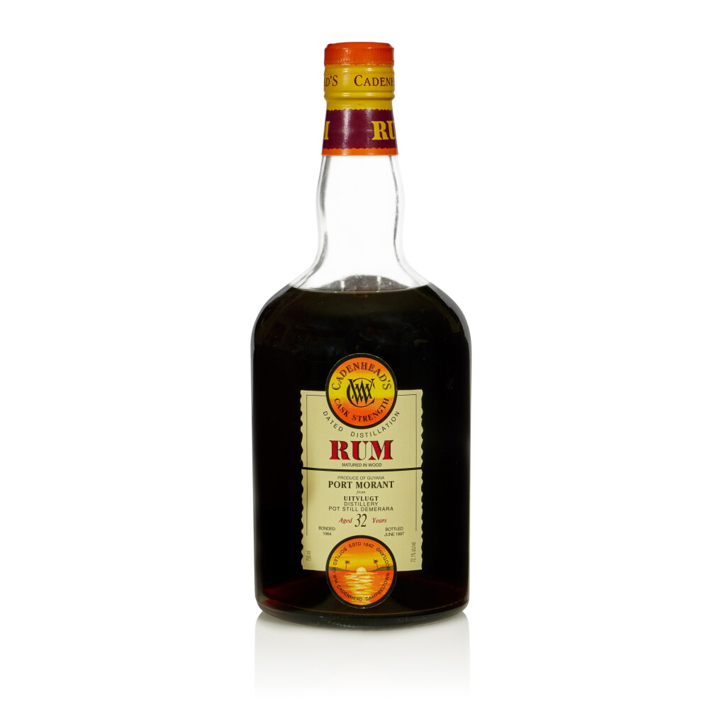 View full screen - View 1 of Lot 350. Port Mourant Cadenhead's Cask Strength 32 Year Old 72.1 abv 1964 (1 BT 75cl).