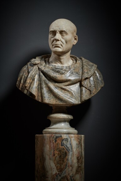 View full screen - View 1 of Lot 19. Bust of Scipio Africanus.