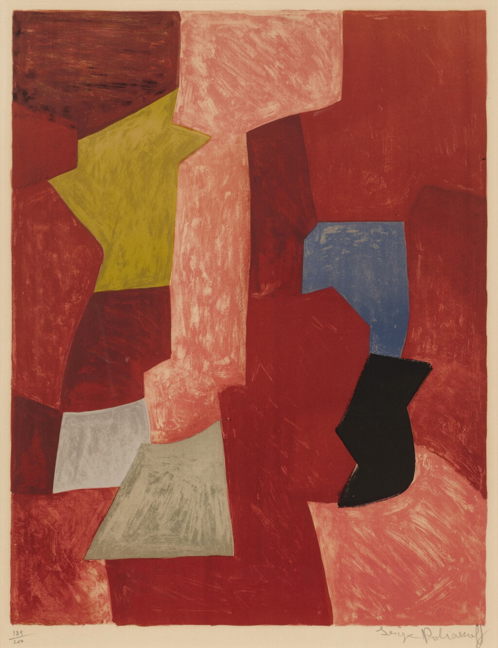 View full screen - View 1 of Lot 834. Composition rouge, jaune et bleue (Poliakoff & Schneider 13).
