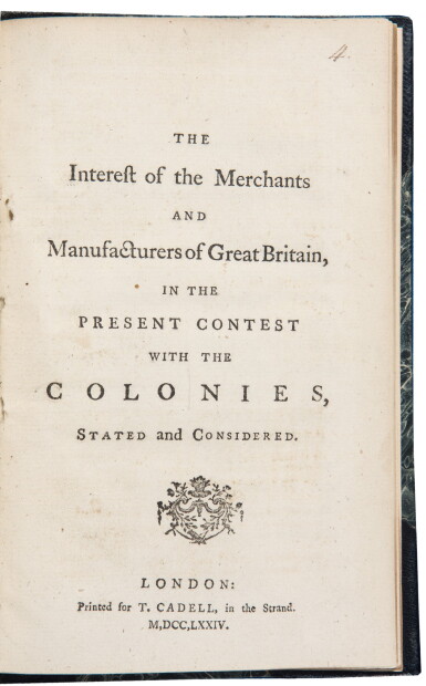 View full screen - View 1 of Lot 45. Knox, William | An argument in support of England's claim to the American colonies.