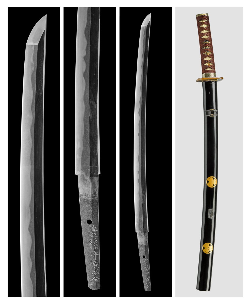 View full screen - View 1 of Lot 61. A wakizashi | Signed Bungo no kami Minamoto Masatomi | Edo period, 17th century .