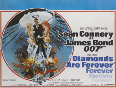 View full screen - View 1 of Lot 98. Diamonds are Forever (1971), poster, British, very first printing.