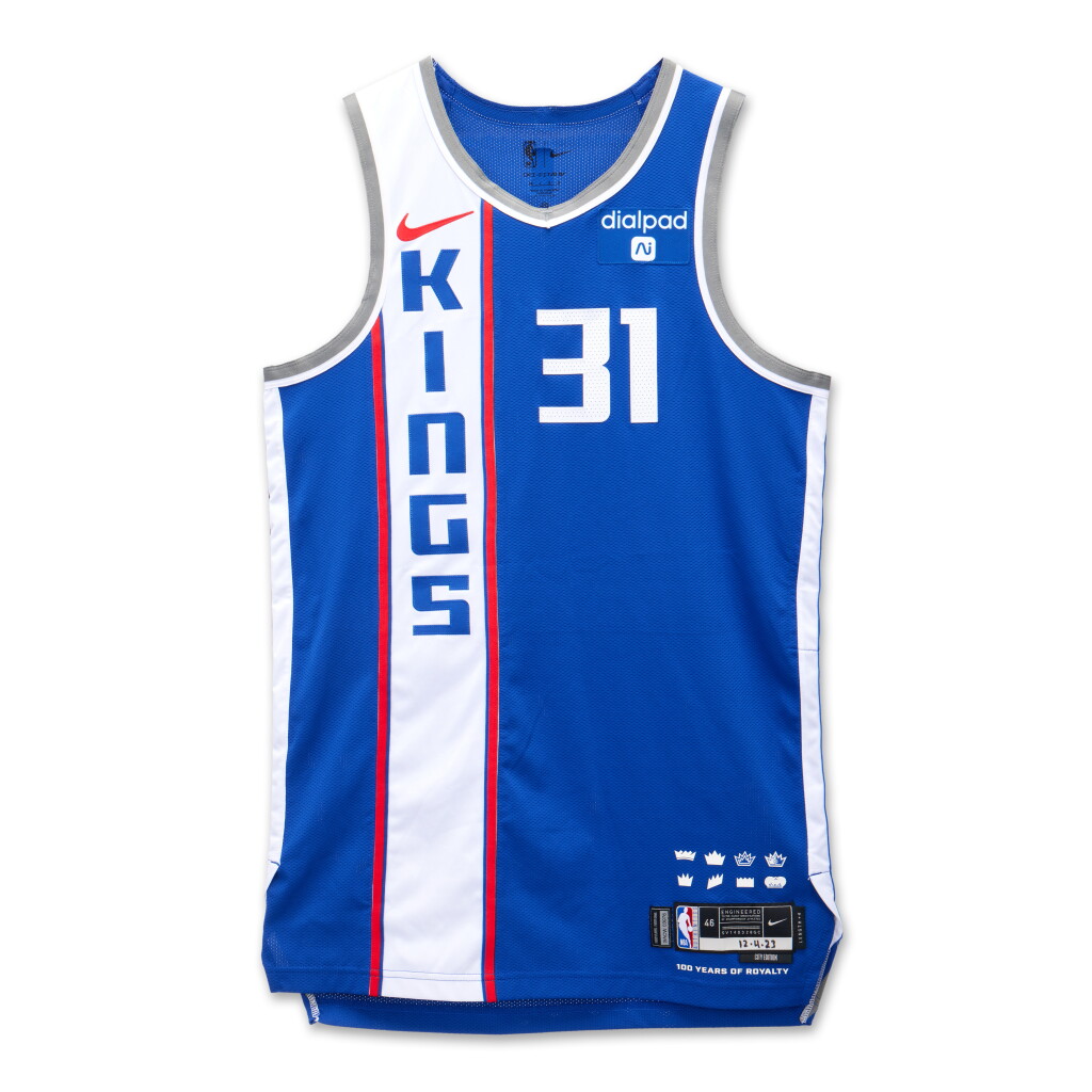 View full screen - View 1 of Lot 171. Jordan Ford Sacramento Kings 2023-2024 In-Season Tournament Quarterfinals Game Worn City Edition Jersey.