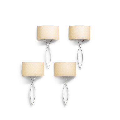 View full screen - View 1 of Lot 81. A set of four chrome-plated steel wall lights, Salsa model, circa 2010.