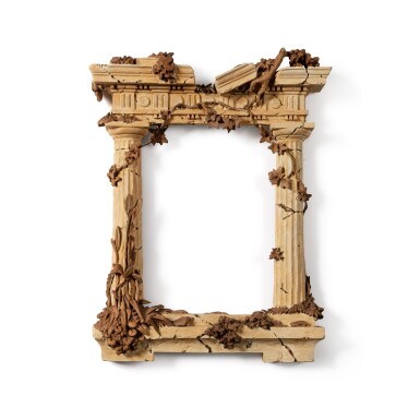 View full screen - View 1 of Lot 1007. A painted frame, 19th century | Cadre en bois peint, XIXe siècle.