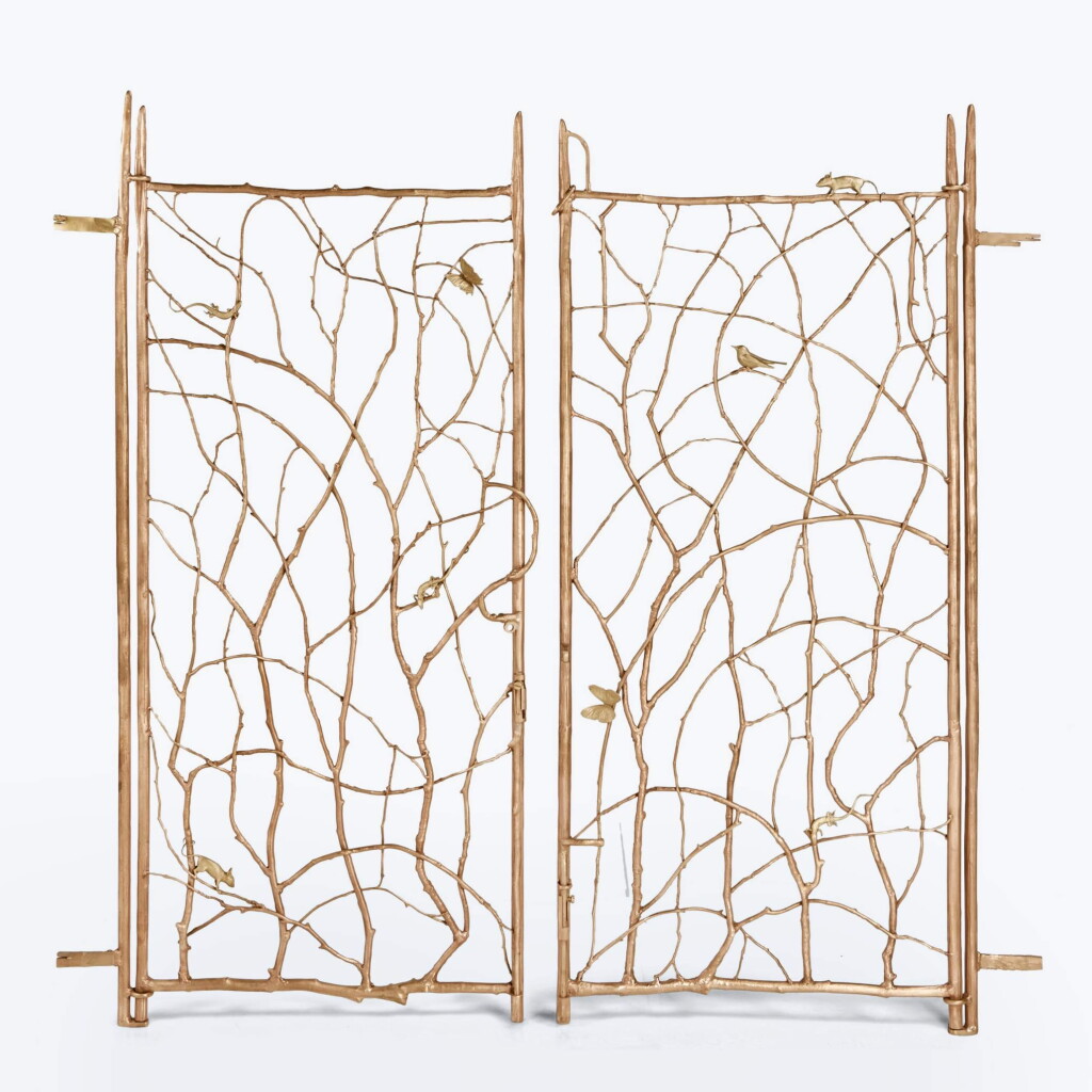 View full screen - View 1 of Lot 4. Pair of Unique Gates, "Les Portes du Jardin".