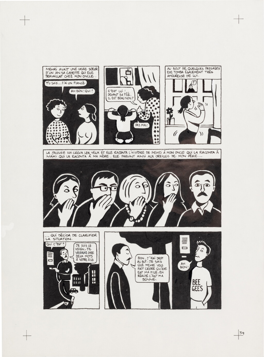View full screen - View 1 of Lot 34. Persepolis (Original Book Art, page 34).