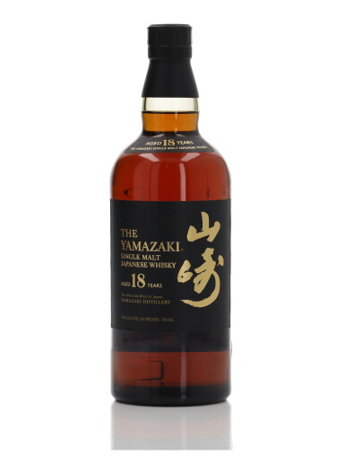 View full screen - View 1 of Lot 62. The Yamazaki 18 Year Old 43.0 abv NV (1 BT 75cl).