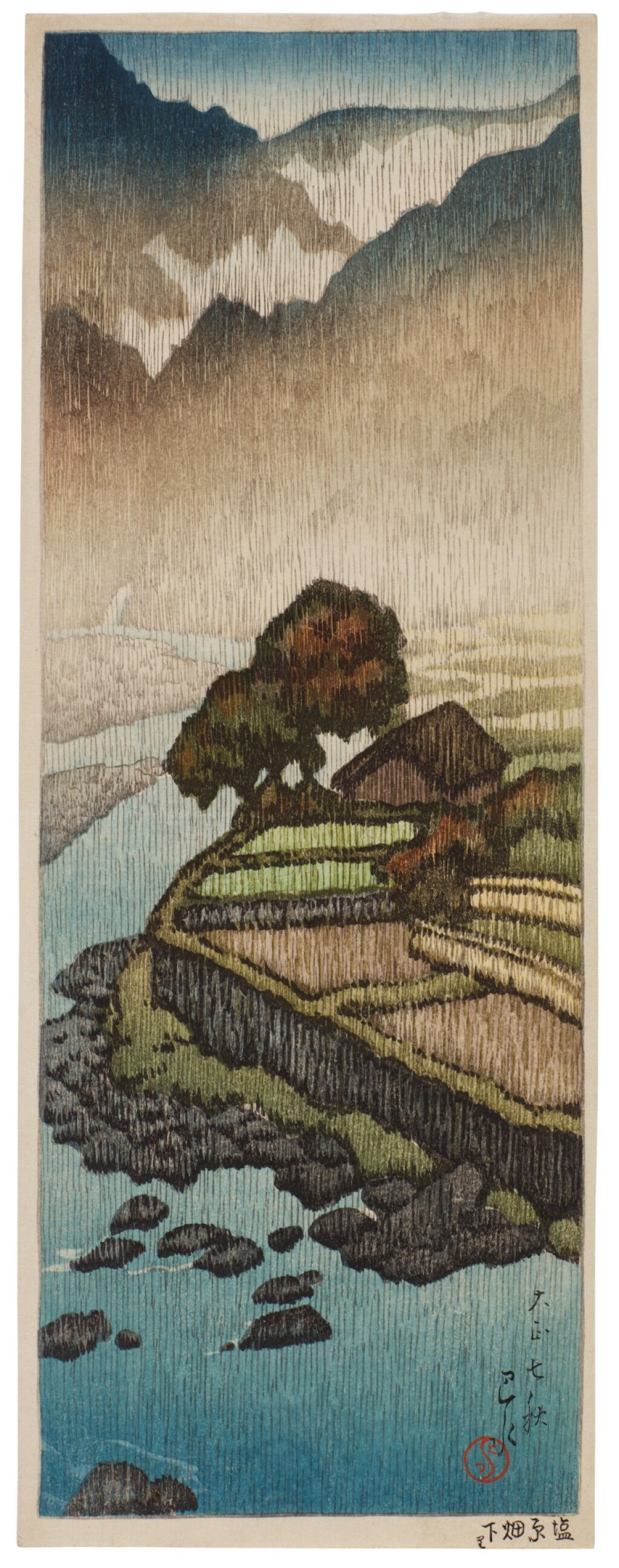 View full screen - View 1 of Lot 101. KAWASE HASUI (1883–1957) HATAORI, SHIOBARA, TAISHO PERIOD (20TH CENTURY).