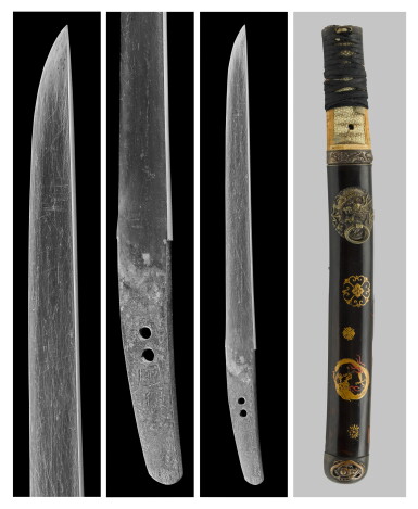 View full screen - View 1 of Lot 59. A tanto | With signature Kunitoshi | Kamakura - Nambokucho period, circa 1250 - 1350.