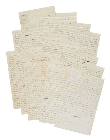 View full screen - View 1 of Lot 1139. (Johnson, Andrew) | "the said Andrew Johnson has committed high crimes and misdemeanors under the Constitution and laws of the United States".