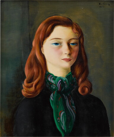 View full screen - View 1 of Lot 253. Moïse Kisling 莫伊斯・基斯林 | Petite tête 小頭像.