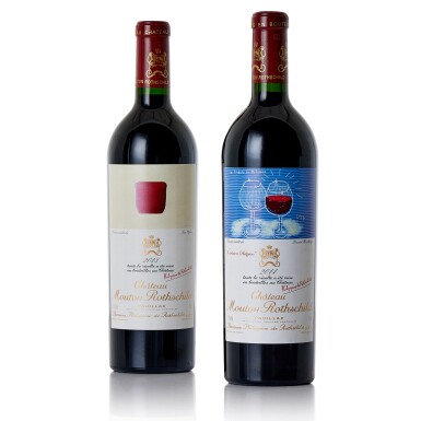 View full screen - View 1 of Lot 5618. Château Mouton Rothschild "Vertical" (5 BT).