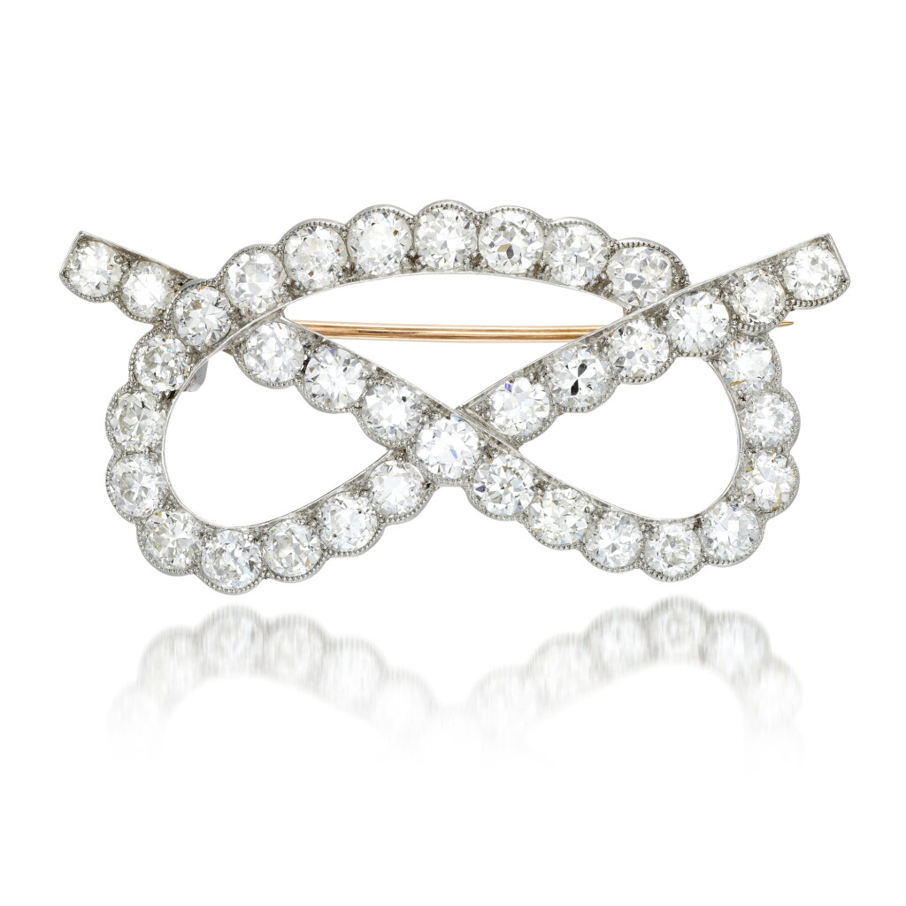View full screen - View 1 of Lot 55. A diamond brooch, early 20th century.
