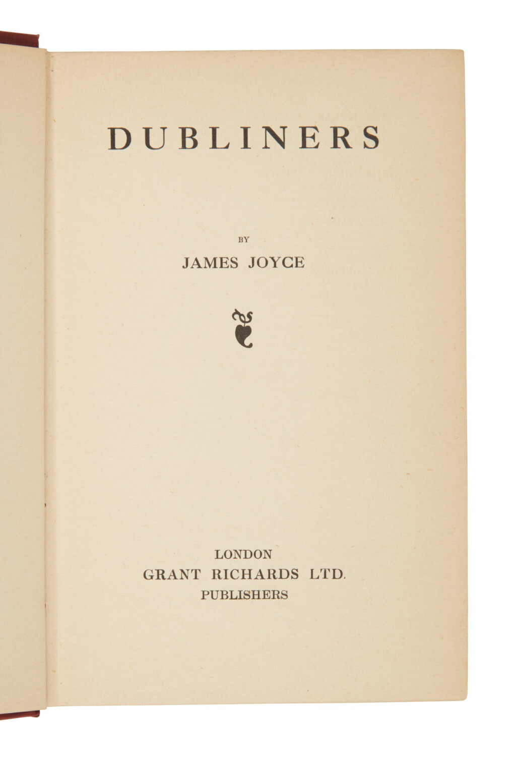 View full screen - View 1 of Lot 118. Joyce, James | First published edition of Dubliners in the very rare dust-jacket.