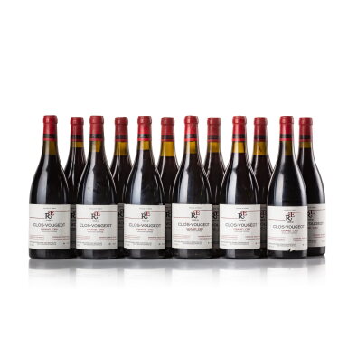 View full screen - View 1 of Lot 30. Clos de Vougeot 1989 René Engel (12 BT).