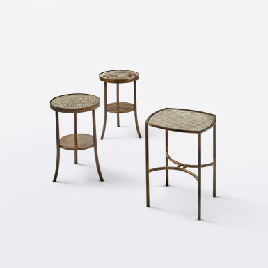 View full screen - View 1 of Lot 65. Set of Three "Eternal Forest" Side Tables.