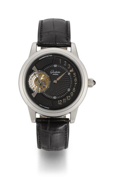 View full screen - View 1 of Lot 32. GLASHÜTTE ORIGINAL | TOURBILLON REGULATOR, REFERENCE 46-02-03-03-04, LIMITED EDITION PLATINUM TOURBILLON REGULATOR WRISTWATCH, CIRCA 2011.