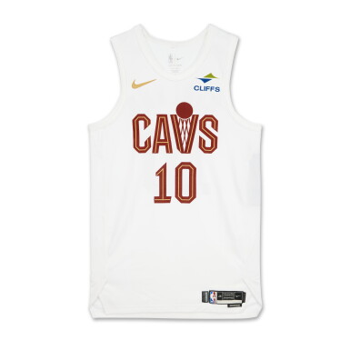 View full screen - View 1 of Lot 49. Darius Garland Cleveland Cavaliers 2024-2025 Kia NBA Tip-Off Game Worn Association Edition Jersey .
