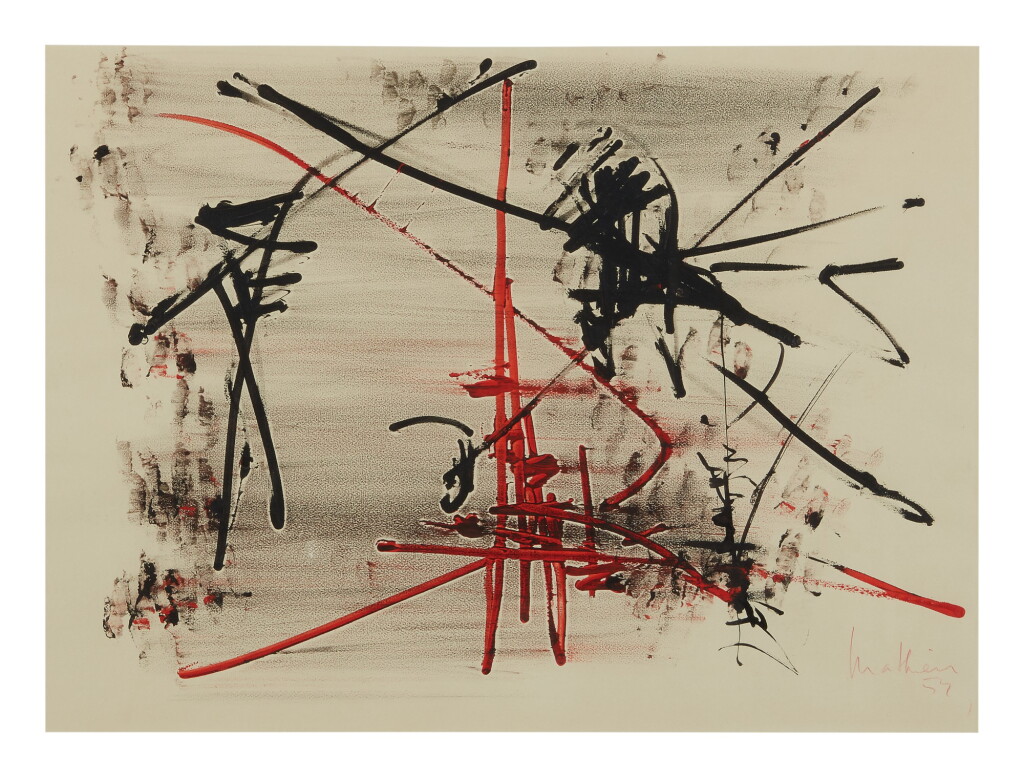 View full screen - View 1 of Lot 126. GEORGES MATHIEU | TITLE #6.