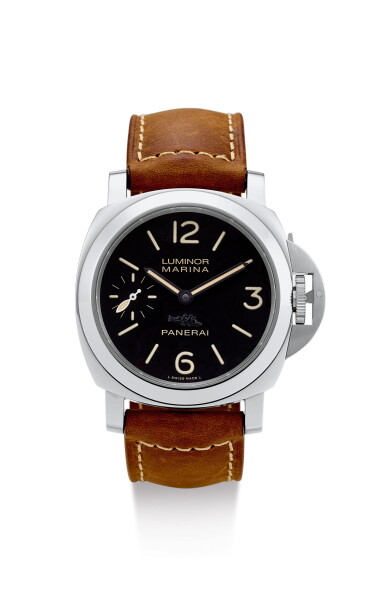 View full screen - View 1 of Lot 8037. PANERAI | LUMINOR MARINA LAS VEGAS, REF PAM00464, A LIMITED EDITION STAINLESS STEEL WRISTWATCH WITH FINELY ENGRAVED CASE, CIRCA 2012.