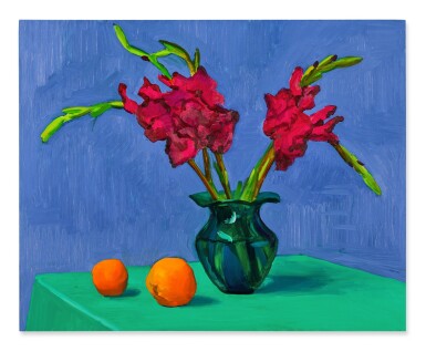 View full screen - View 1 of Lot 4. Gladioli with Two Oranges.