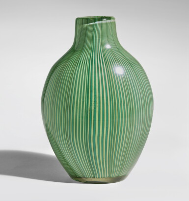 View full screen - View 1 of Lot 531. "Sommerso Tessuto" Vase.