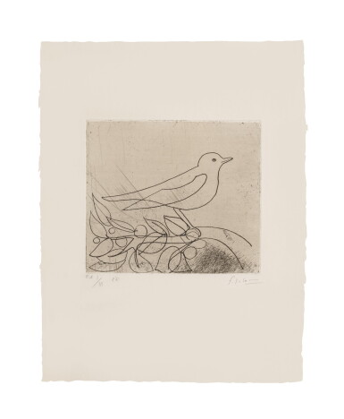 View full screen - View 1 of Lot 2. OISEAU SUR UNE BRANCHE.