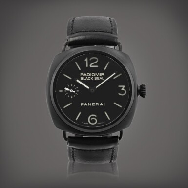 View full screen - View 1 of Lot 187. Radiomir Black Seal, reference PAM 00292, OP 6723 Montre bracelet en céramique | Ceramic wristwatch Vers 2009 | Circa 2009.