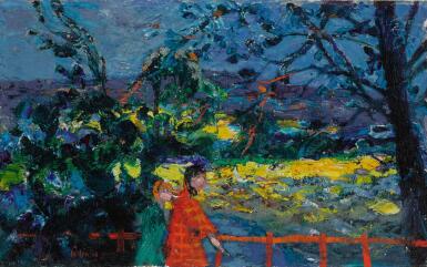 View full screen - View 1 of Lot 23. COLIN MIDDLETON, R.H.A. | AUGUST LANDSCAPE .