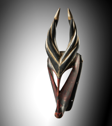 View full screen - View 1 of Lot 99. Ogoni Zoomorphic Mask, Eastern Niger Delta, Nigeria.