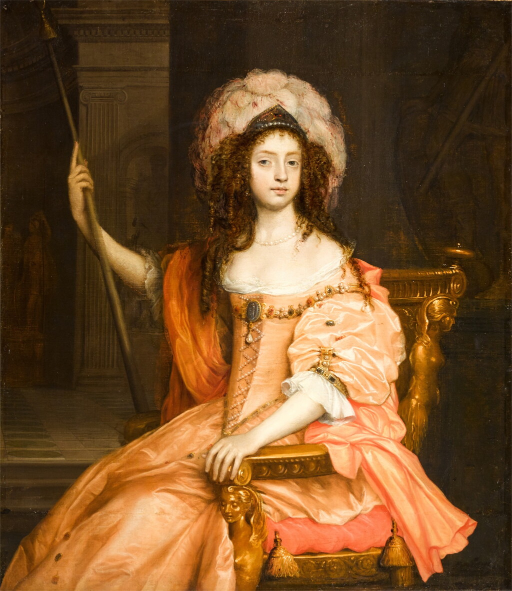 View full screen - View 1 of Lot 137. Portrait of a lady, possibly Catherine of Braganza (1638-1705).