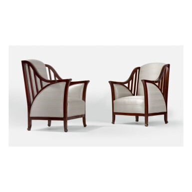 View full screen - View 1 of Lot 100. HENRY VAN DE VELDE | PAIR OF "HAVANA" ARMCHAIRS, MODEL NO. 1111.