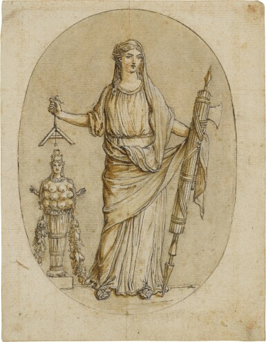 View full screen - View 1 of Lot 259. A female allegory, possibly Abundance.