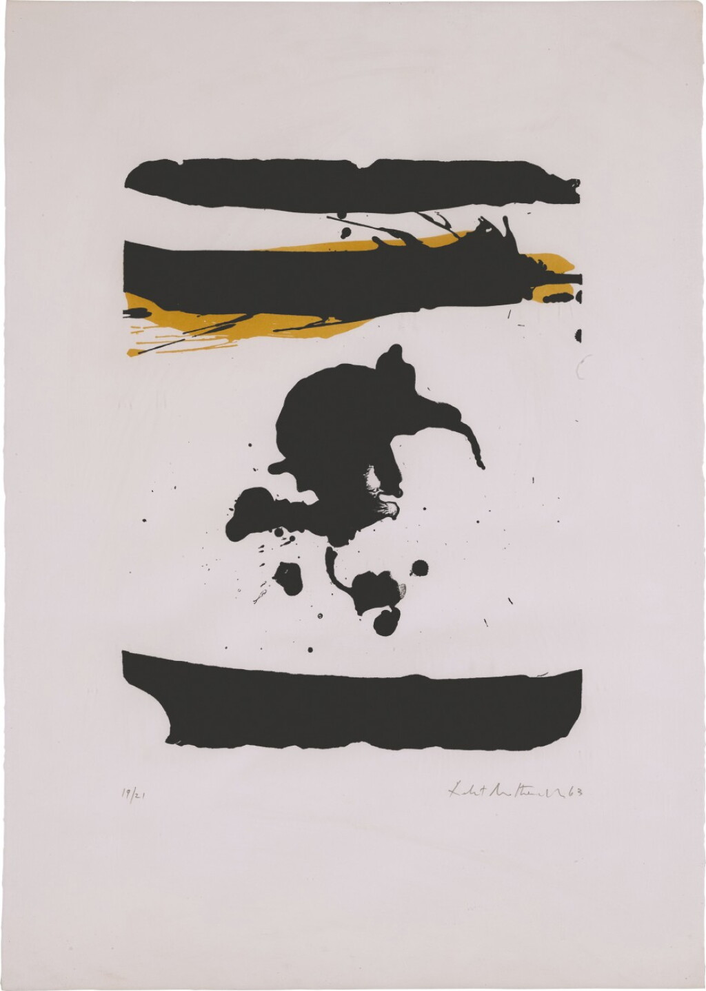 View full screen - View 1 of Lot 142. In Black With Yellow Ochre (Belknap 4).