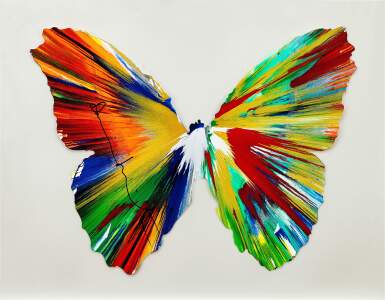 View full screen - View 1 of Lot 73. Untitled (Butterfly Spin Painting) | 無題(蝴蝶旋轉畫).