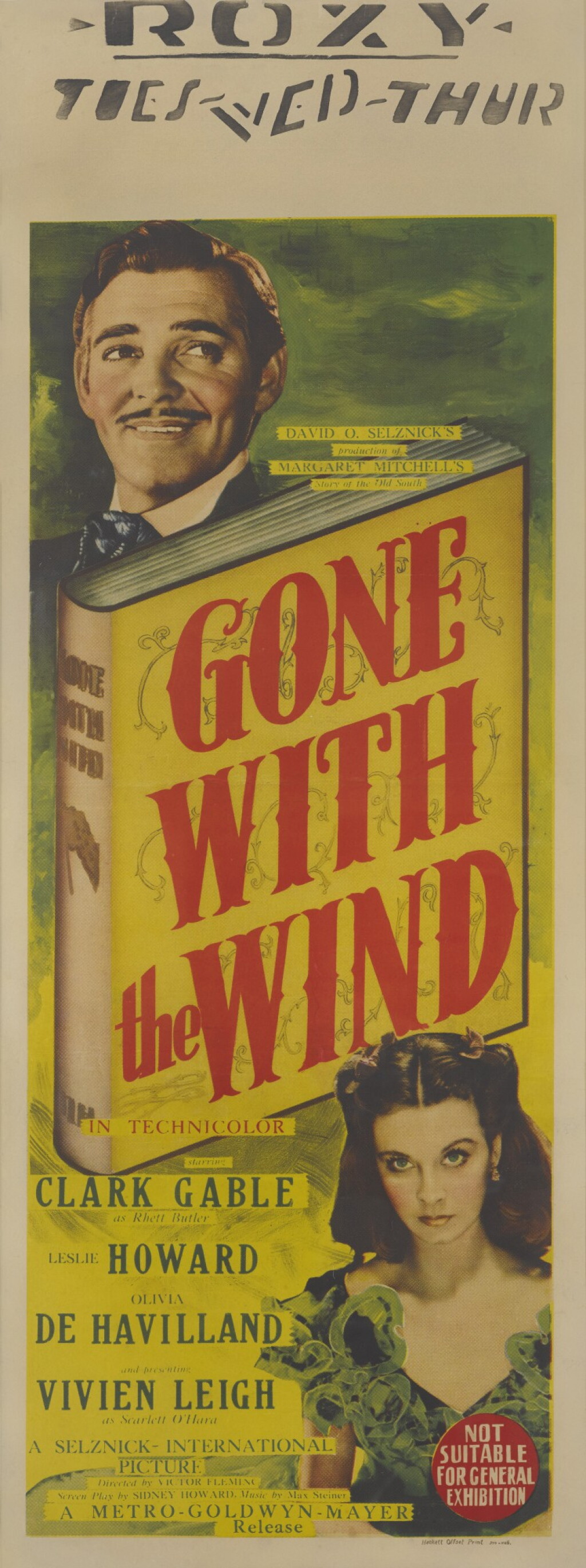View full screen - View 1 of Lot 93. GONE WITH THE WIND (1939) POSTER, AUSTRALIAN.