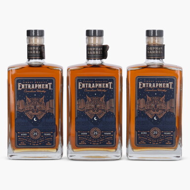 View full screen - View 1 of Lot 2527. Orphan Barrel Entrapment 25 Year Old 82 Proof NV (3 Bottles 75cl).