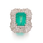 Emerald and Diamond Ring