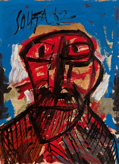 View full screen - View 1 of Lot 136. FRANCIS NEWTON SOUZA | Untitled (Head) .