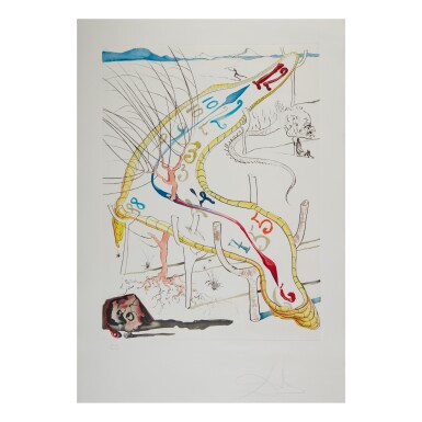 View full screen - View 1 of Lot 96. SALVADOR DALÍ | LA CONQUÊTE DU COSMOS I (M. & L. 641, 645-6, 650-2; F. 74-12).