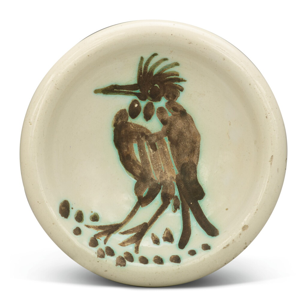 View full screen - View 1 of Lot 53. Oiseau à la huppe (A. R. 173).